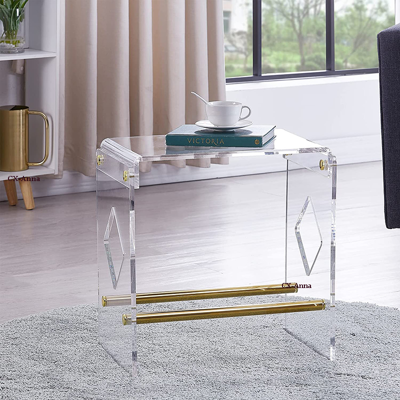 Factory Directly Wholesale Assembly Acrylic Console Table Plexi Rectangular Coffee Table Acrylic Furniture