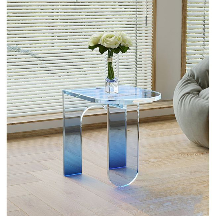 Modern Style Acrylic Table Colored Acrylic Side Table For Home Decoration
