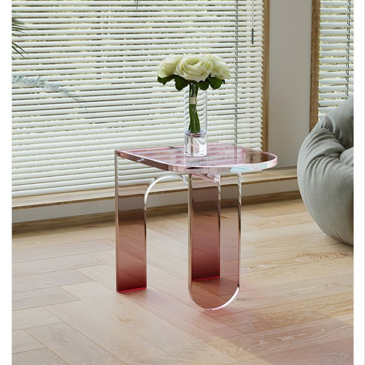 Colored Living Room Sofa Side Table Coffee Table Acrylic Bedroom Bedside Living Room Furniture