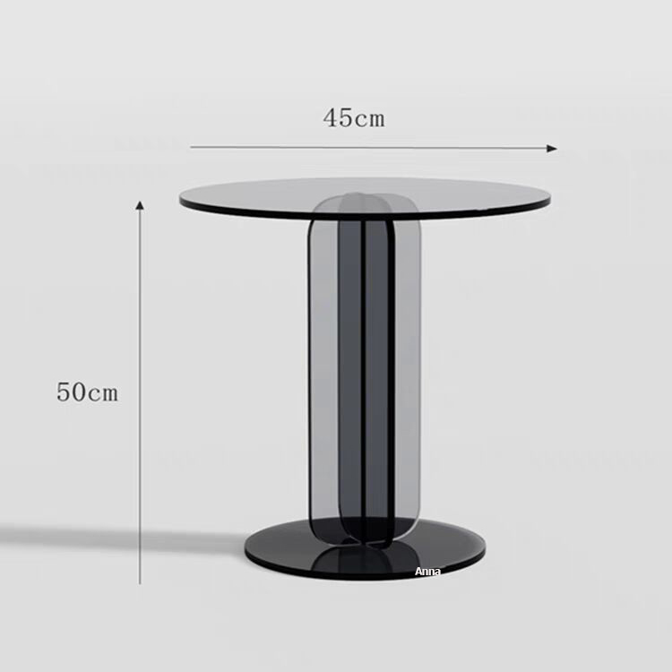 Acrylic High-end Coffee Table Classic Living Room Tea Table Round Side Table Modern Acrylic Furniture