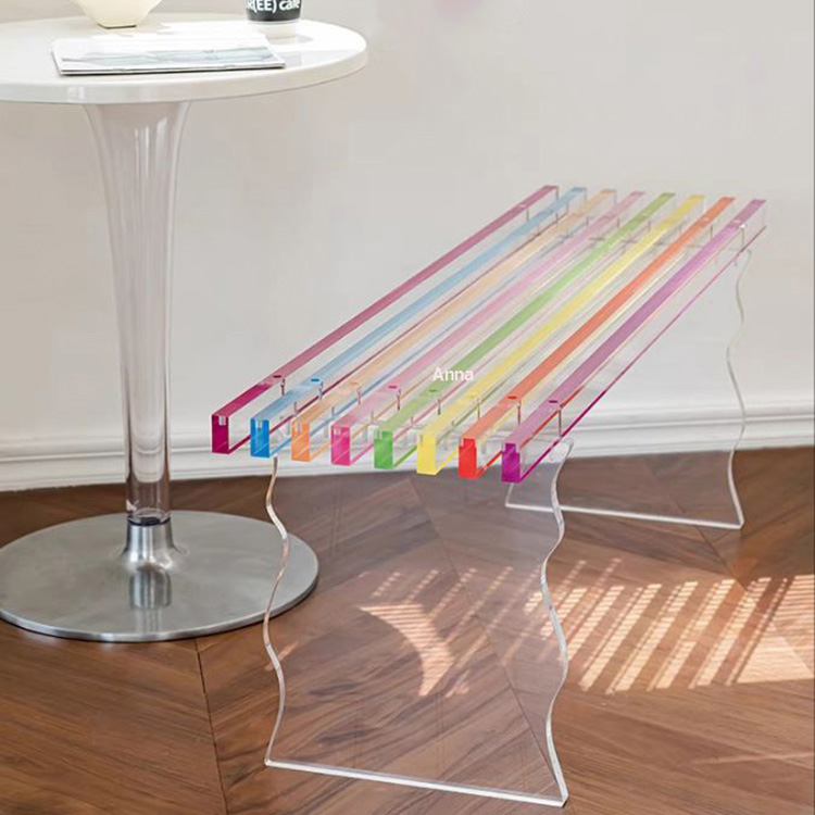 Factory Price OEM ODM Modern Design Acrylic Leisure Bench