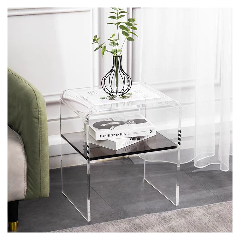 Modern Simple Sofa Corner Bedroom Bedside Side Acrylic Table