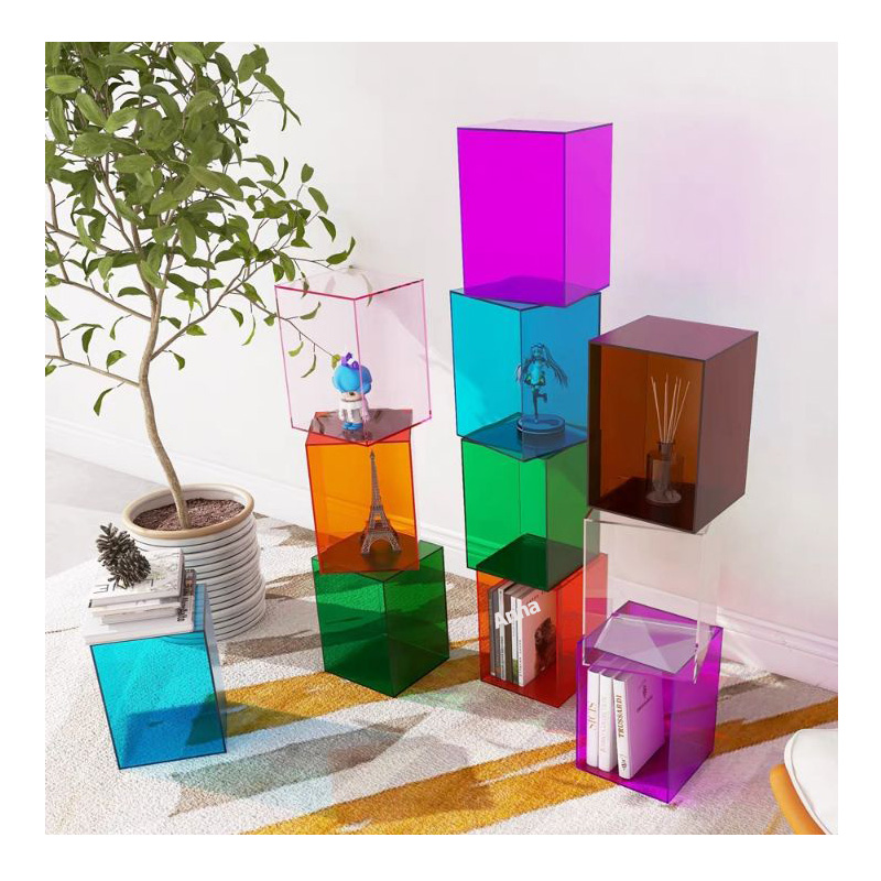 Acrylic Display Transparent Shoes Bag Window Display Custom Color Display Box Storage High-end