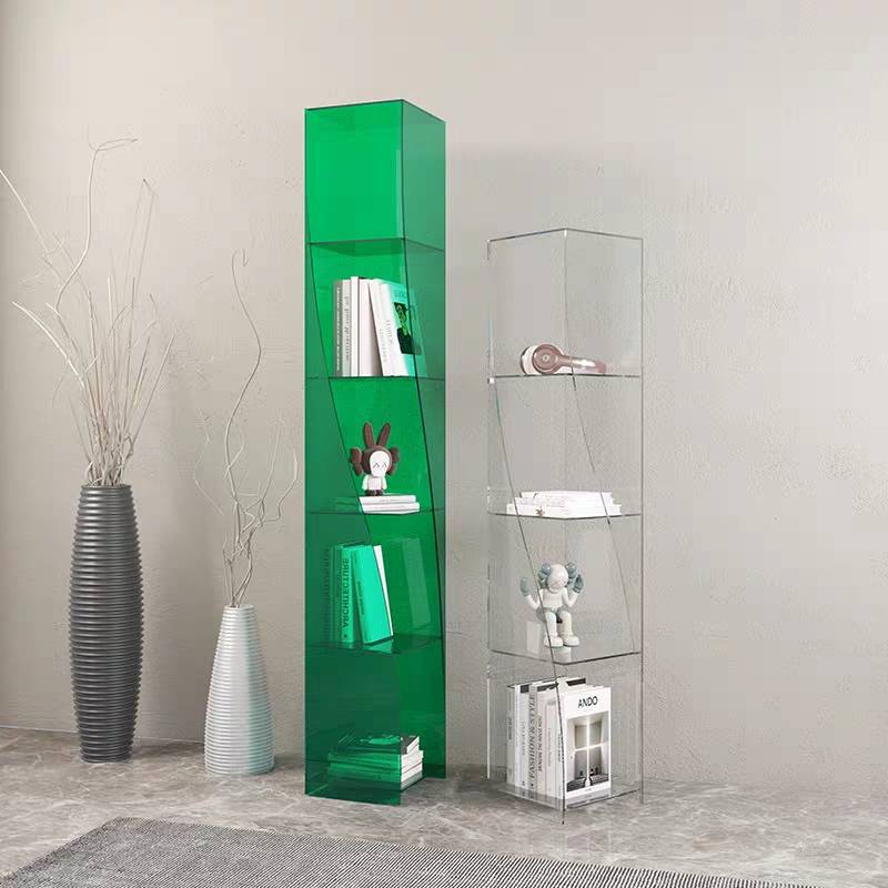 Nordic Acrylic Display Rack Light Luxury Bookshelf Living Room Storage Rack Bathroom Multi-layer Floor Bookshelf