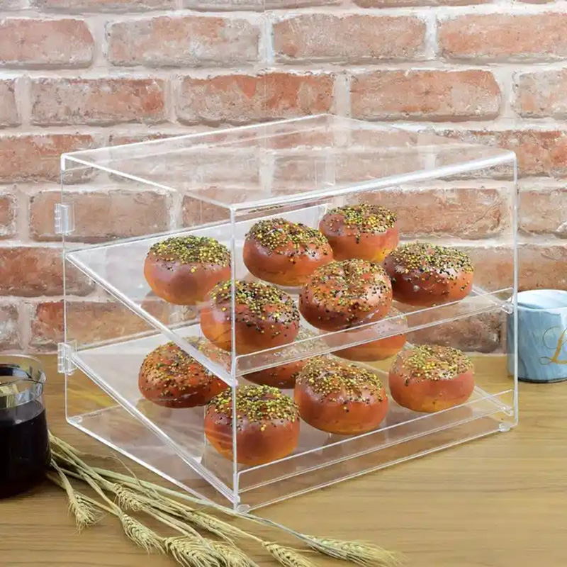 Acrylic Countertop Cake Showcase Bread Display Cabinet Bakery Display Case