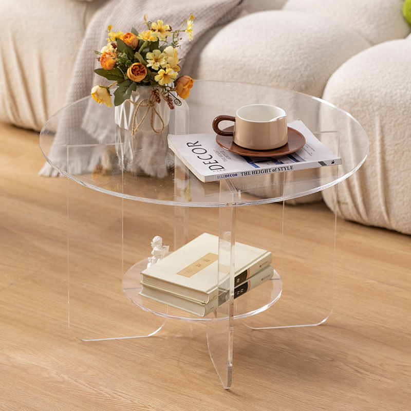 Nordic Modern Fashion Coffee Table Simple Round Table Creative Acrylic Living Room Side Table